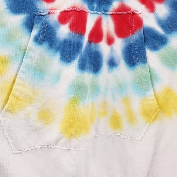 OFF DUTY by The Laundry Room Tie-Dye Long-sleeve Layered Hoodie Sweatshirt Sz XL - Picture 4 of 10